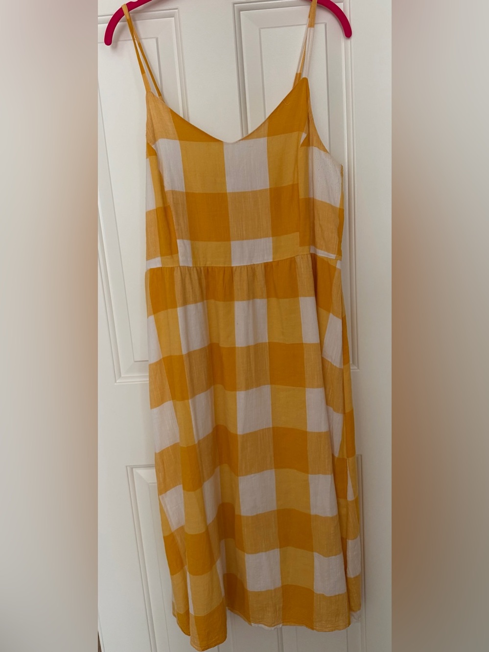 Old Navy Yellow and White Striped Dress